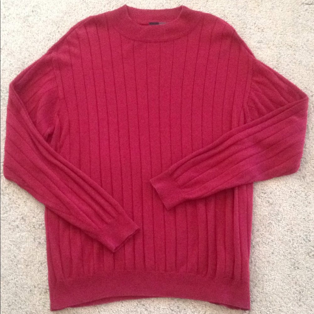 JF J. FERRAR Vintage Sweater Cranberry Large